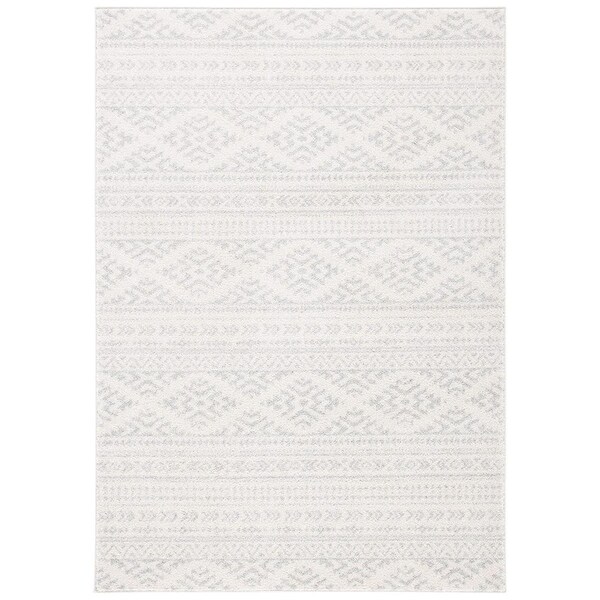 Safavieh 12 x 12 ft. Tulum Square Global Rug - Ivory & Light Grey - TUL272G-12SQ