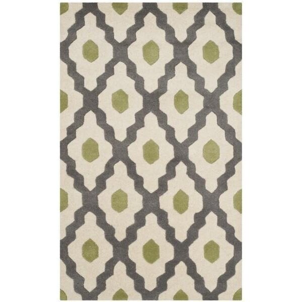 Safavieh Chatham Large Rectangle Rugs, Dark Grey and Ivory - 8 ft.-9 in. x 12 ft. - CHT748K-9