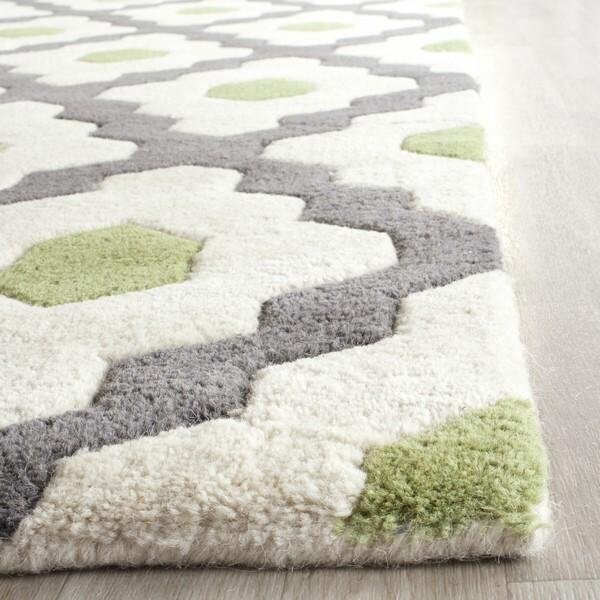 Safavieh Chatham Large Rectangle Rugs, Dark Grey and Ivory - 8 ft.-9 in. x 12 ft. - CHT748K-9