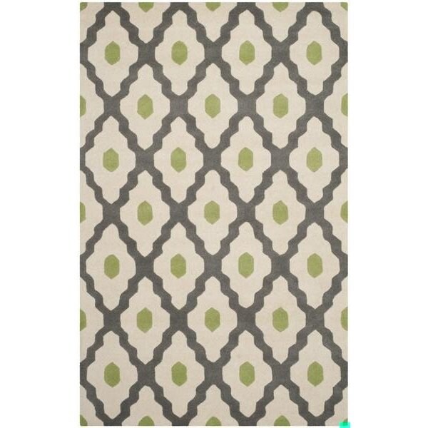 Safavieh Chatham Large Rectangle Rugs, Dark Grey and Ivory - 8 ft.-9 in. x 12 ft. - CHT748K-9