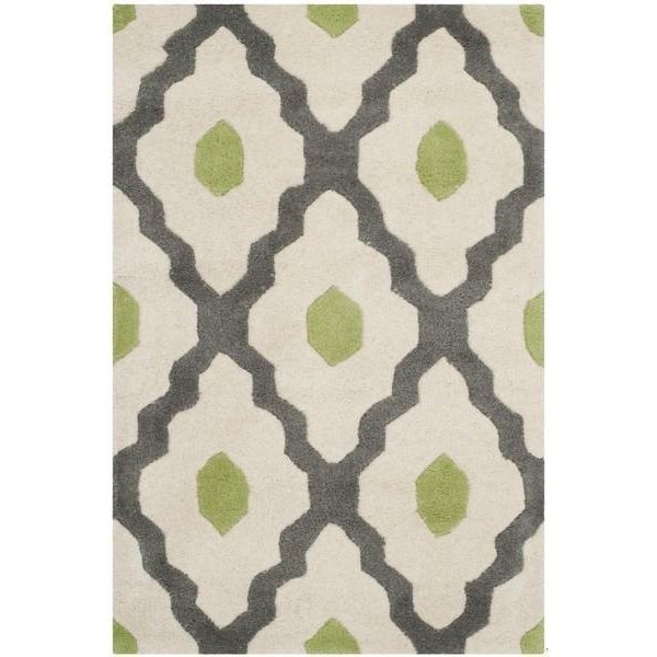 Safavieh Chatham Large Rectangle Rugs, Dark Grey and Ivory - 8 ft.-9 in. x 12 ft. - CHT748K-9