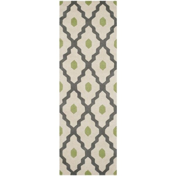 Safavieh Chatham Large Rectangle Rugs, Dark Grey and Ivory - 8 ft.-9 in. x 12 ft. - CHT748K-9