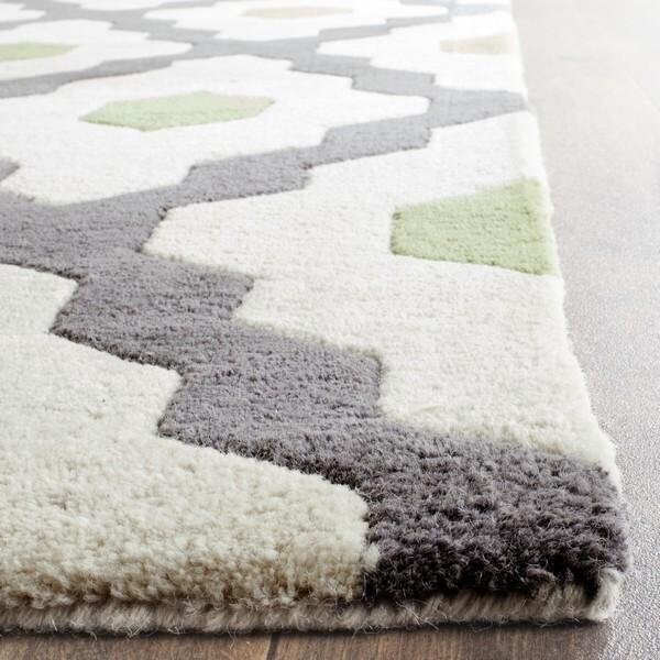 Safavieh Chatham Large Rectangle Rugs, Dark Grey and Ivory - 8 ft.-9 in. x 12 ft. - CHT748K-9