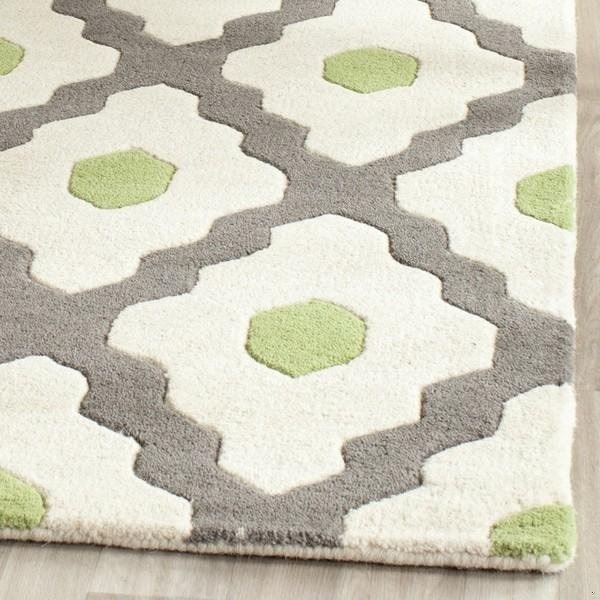 Safavieh Chatham Large Rectangle Rugs, Dark Grey and Ivory - 8 ft.-9 in. x 12 ft. - CHT748K-9