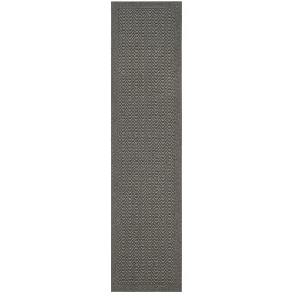 Safavieh 2 ft. 3 in. x 12 ft. Palm Beach Power Loomed Runner Area Rug, Ash - PAB321E-212