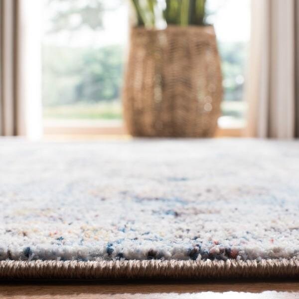 Safavieh 7 x 7 ft. Bristol Contemporary Round Area RugCream & Blue - BTL365A-7R