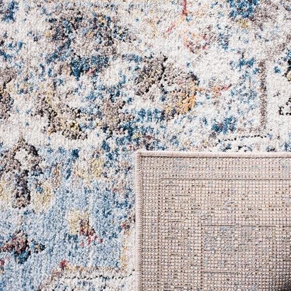 Safavieh 7 x 7 ft. Bristol Contemporary Round Area RugCream & Blue - BTL365A-7R
