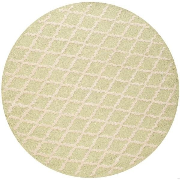 Safavieh Cambridge Accent Hand Tufted Rug, Light Green and Ivory - 2 x 3 ft. - CAM137B-2
