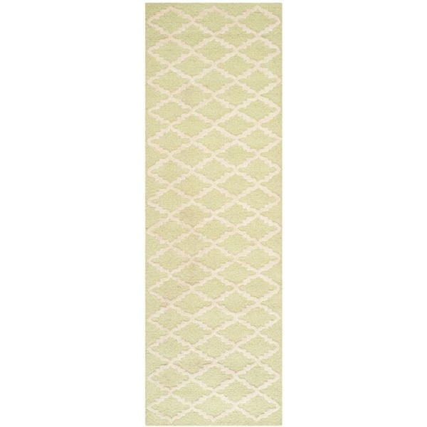 Safavieh Cambridge Accent Hand Tufted Rug, Light Green and Ivory - 2 x 3 ft. - CAM137B-2