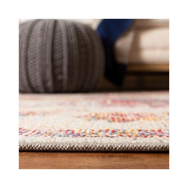 Safavieh 4 x 6 ft. Crystal Rectangle Power-Loomed Rug Light Blue & Burgundy - CRS501F-4