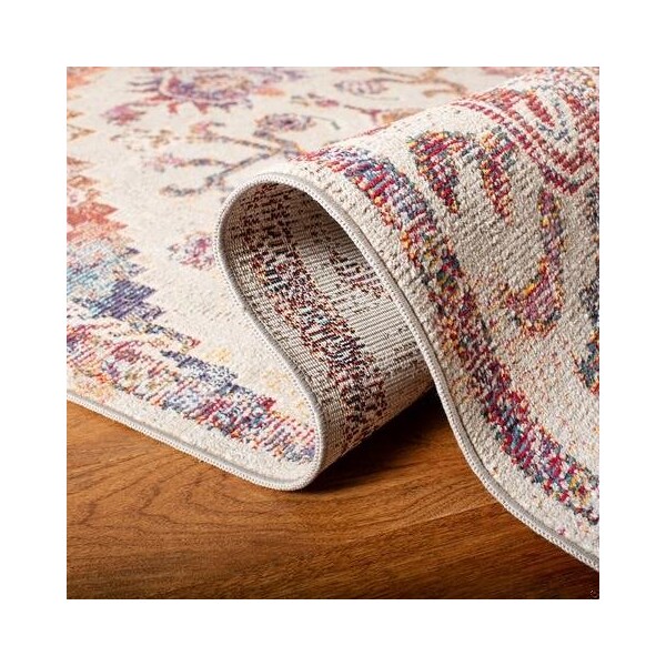 Safavieh 4 x 6 ft. Crystal Rectangle Power-Loomed Rug Light Blue & Burgundy - CRS501F-4