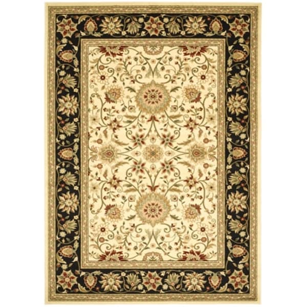 Safavieh Lyndhurst 6 ft. x 9 ft. Machine Made Medium Rectangle Rug - Ivory-Black - LNH212B-6