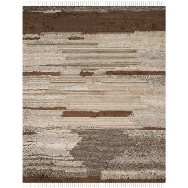 Safavieh Kenya Hand Knotted Runner RugGrey & Brown 2 ft.-3 in. x 8 ft. - KNY225A-28