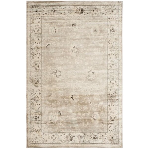Safavieh Vintage Power Loomed Small Rectangle Rug, Light Grey - Ivory, 4 X 5 Ft. 7 In. - VTG433D-4