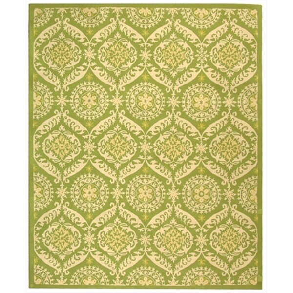 Safavieh 1 ft. - 8 in. x 2 ft. - 6 in. Accent- Transitional Chelsea Green And Beige Hand Hooked Rug - HK356B-2
