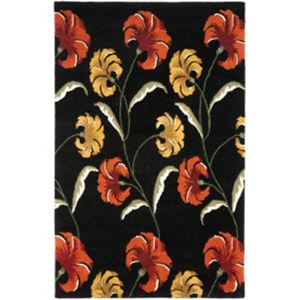 Safavieh 2 x 3 ft. Accent Contemporary Soho Black and Multicolor Hand Tufted Rug - SOH767C-2