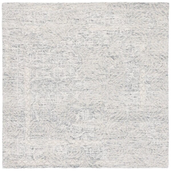 Safavieh 6 x 6 ft. Metro Hand Tufted Square Area Rug, Grey & Ivory - MET905F-6SQ