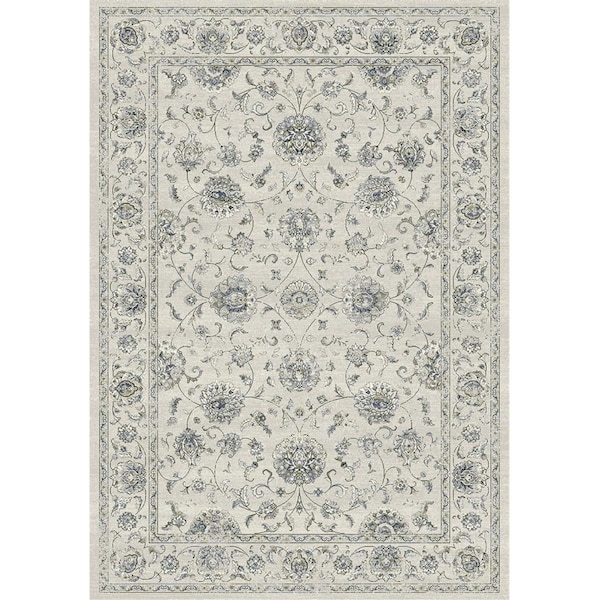 Dynamic Rugs 57126 Ancient Garden Collection 3.11 x 5.7 in. Traditional Rectangle Rug- Cream - AN46571266666