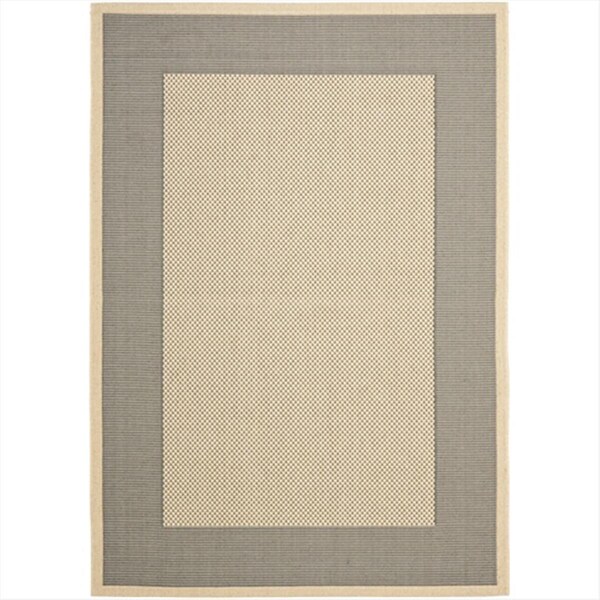 Safavieh 2 Ft. X 3 Ft. -7 In. Accent Indoor-Outdoor Courtyard- Grey And Cream- Machine Made Rug - CY7987-65A5-2