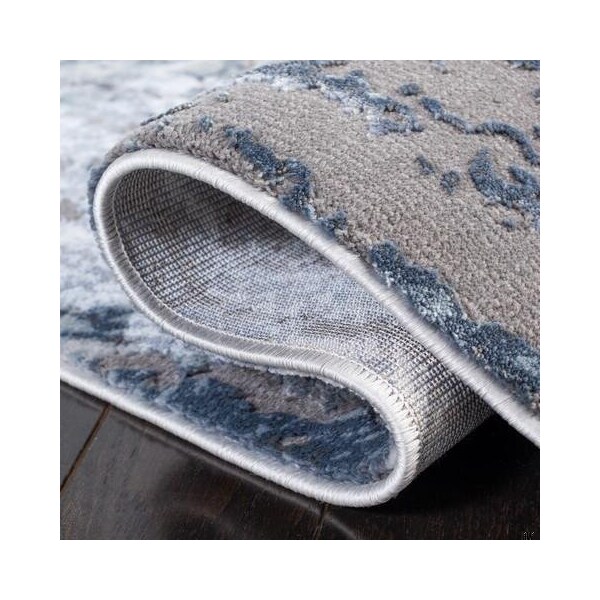 Safavieh Rectangle Craft Contemporary Area Rug, Blue & Grey - 2 ft. -7 in. x 5 ft. - CFT844M-3