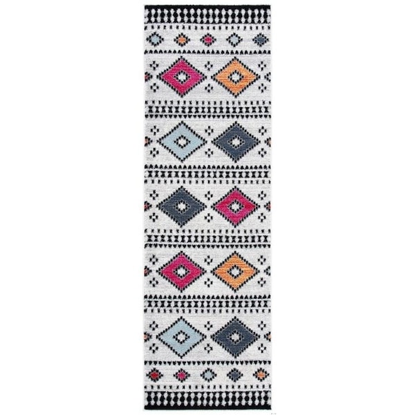 Safavieh Rectangular Adirondack Contemporary Area Rug, Light Grey & Black - 4 x 6 ft. - ADR279F-4