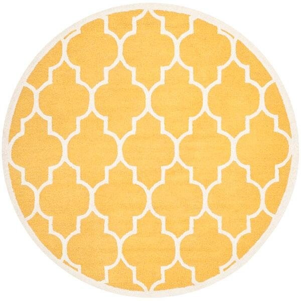 Safavieh Cambridge Hand Tufted Runner Rug- Gold - Ivory- 2 ft. 6 in. x 6 ft. - CAM134Q-26