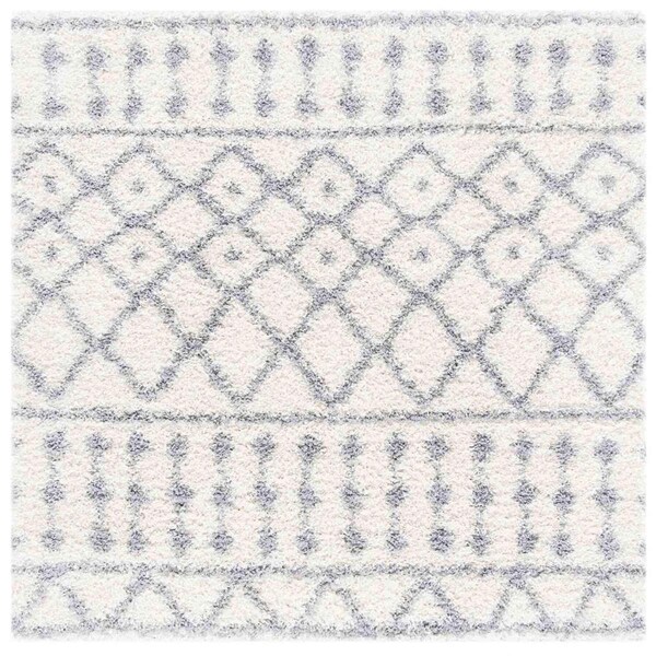 Safavieh Venus Rectangle Shag RugIvory & Grey 2 ft.7 in. x 5 ft. - VNS684A-3