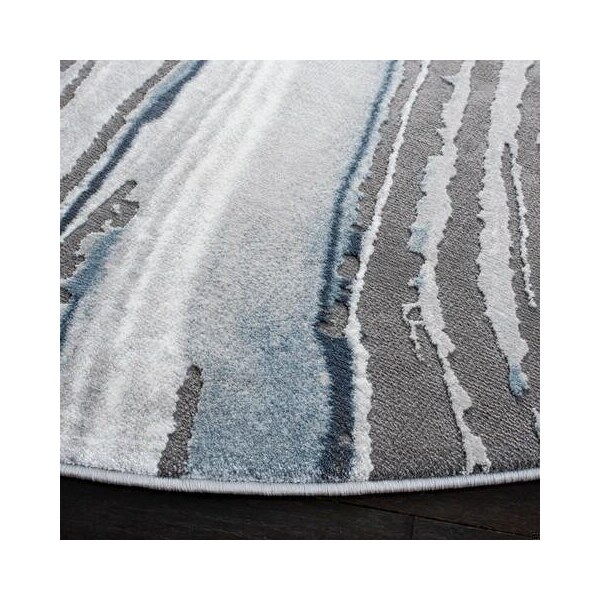 Safavieh Craft Contemporary Rectangle Area RugBlue & Grey 2 ft.7 in. x 5 ft. - CFT845M-3