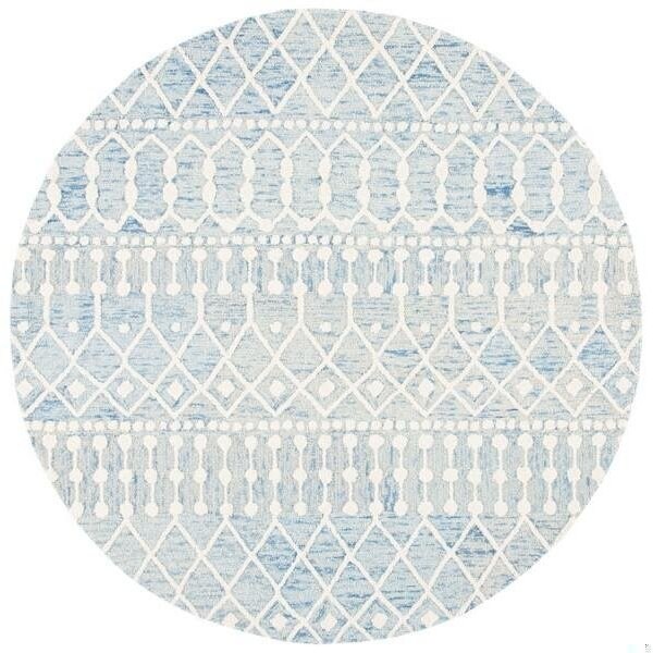 Safavieh Blossom Hand Tufted Runner Area RugBlue & Ivory 2 ft.3 in. x 8 ft. - BLM115M-28