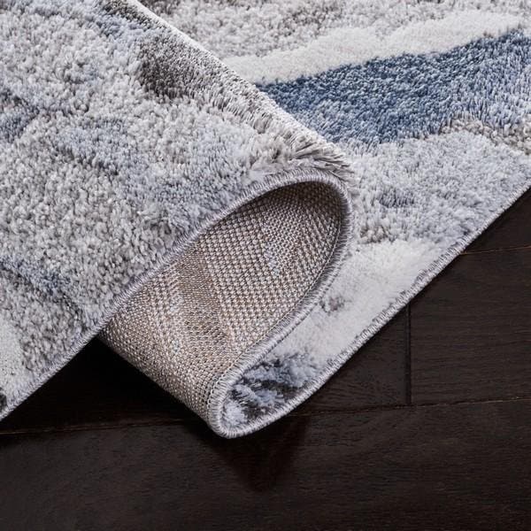 Safavieh 2 Ft. X 3 Ft. - 7 In. Accent- Indoor - Outdoor Courtyard Natural Blue Machine Made Rug - CY2098-3101-2