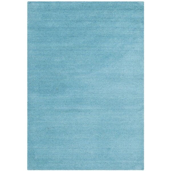 Safavieh 2 ft.-3 in. x 4 ft. Himalaya Hand Tufted with Backing Accent Area Rug, Turquoise - HIM610A-24
