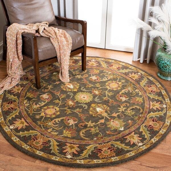 Safavieh 2 ft.-3 in. x 8 ft. Runner Traditional Antiquity- Charcoal Hand Tufted Rug - AT52K-28