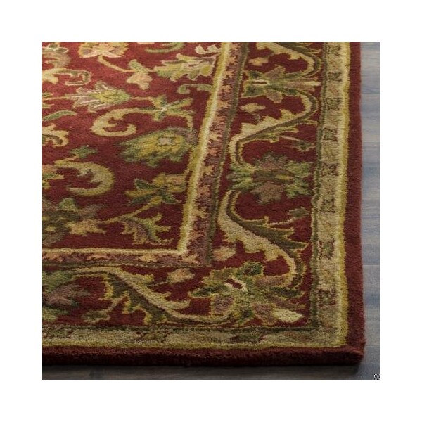 Safavieh 2 ft.-3 in. x 8 ft. Runner Traditional Antiquity- Red and Red Hand Tufted Rug - AT52E-28