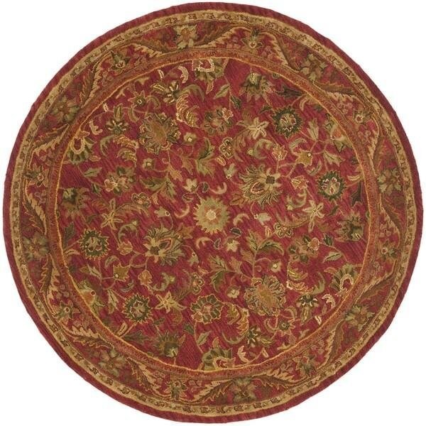 Safavieh 2 ft.-3 in. x 8 ft. Runner Traditional Antiquity- Red and Red Hand Tufted Rug - AT52E-28