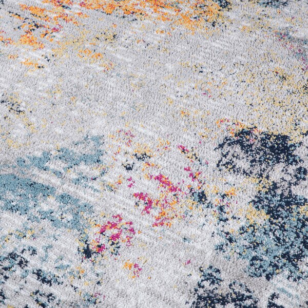 World Rug Gallery Modern Abstract Whispers Area Rug 5' X 7' Multi - 936MULTI5X7