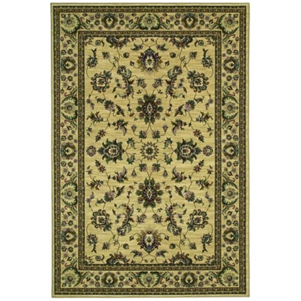 Sphinx By Oriental Weavers Area Rugs, Ariana 311I3 8X11 Rectangle - Ivory/ Green-Polypropylene - A311I3240330ST