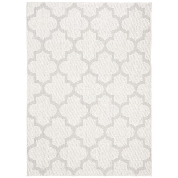 Safavieh 9 x 12 ft. Bermuda 800 Rectangle Power Loomed Rug Ivory & Light Grey - BMU804A-9