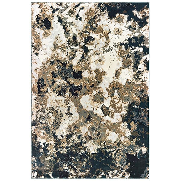 Oriental Weavers 5 ft. 3 in. x 7 ft. 6 in. Bowen Rectangular Area Rug Navy - B1808Q160230ST