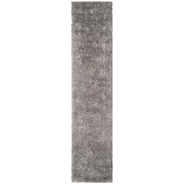 Safavieh Shag Hand Tufted Runner RugGrey & Grey 2 ft.-3 in. x 10 ft. - SG531-8080-210