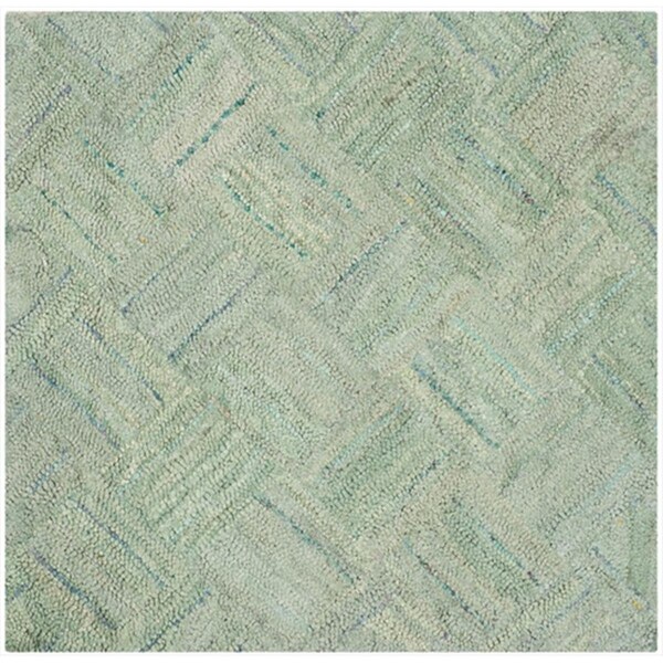 Safavieh 4 x 4 ft. Square Contemporary Nantucket Green and Multicolor Hand Tufted Rug - NAN316A-4SQ