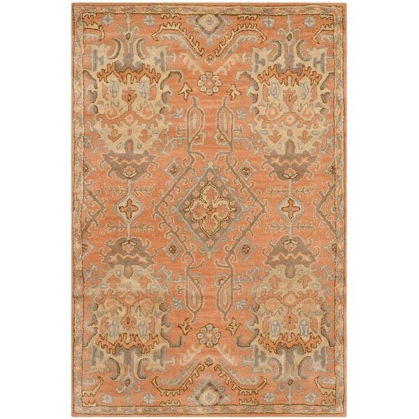 Safavieh 3 x 5 ft. Rectangle Wyndham Hand Tufted RugTerracotta - WYD203A-3