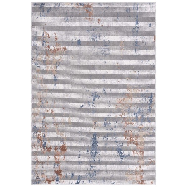 Safavieh 8 x 10 ft. Eternal Contemporary Power Loomed Rectangle Area Rug Grey & Blue - ETL220F-8