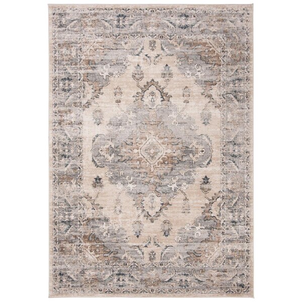 Safavieh 5 ft.-1 in. x 7 ft.-6 in. Oregon 800 Power Loomed Rectangle RugBeige & Grey - ORE898B-5