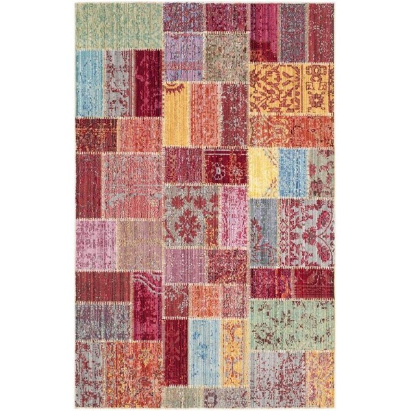 Safavieh 4 x 6 ft. Valencia Power Loomed Small Rectangle Area Rug, Multicolor - VAL217K-4