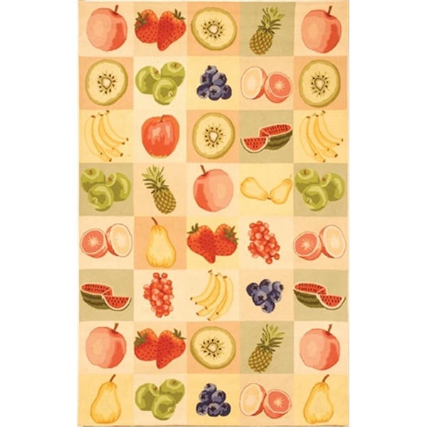 Safavieh 2 ft. - 6 in. x 6 ft. Runner- Country and Floral Chelsea Ivory Hand Hooked Rug - HK268A-26