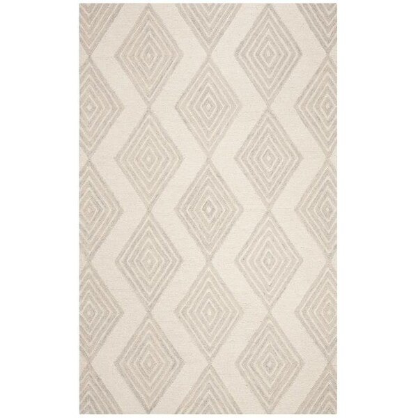 Safavieh 4 x 6 ft. Contemporary Blossom Hand Tufted Area RugIvory & Silver - BLM111A-4
