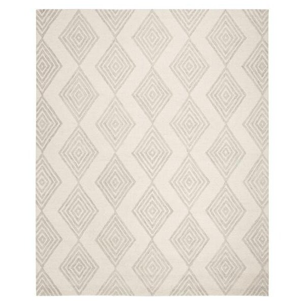 Safavieh 4 x 6 ft. Contemporary Blossom Hand Tufted Area RugIvory & Silver - BLM111A-4