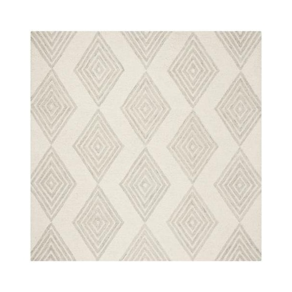 Safavieh 4 x 6 ft. Contemporary Blossom Hand Tufted Area RugIvory & Silver - BLM111A-4