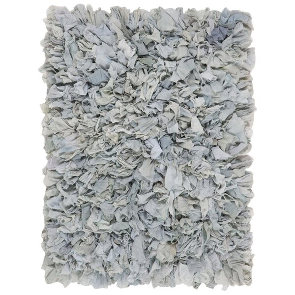 Safavieh 6 x 9 ft. Rio Shag Rectangle Rug Light Blue - SG951L-6