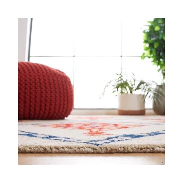 Safavieh 5 x 8 ft. Aspen Hand Tufted Medium Rectangle Area RugIvory & Multi - APN702A-5